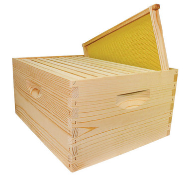 10 Frame 9 5/8" Unassembled Hive Kit with Foundation,KD101, Mann Lake Ltd.