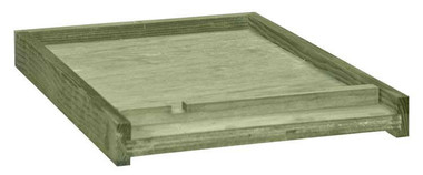 10 Frame Treated Bottom Board with Entrance Reducer,WW312, Mann Lake Ltd.