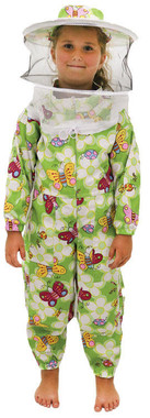 Junior Green and Floral Beekeeping Suit with Veil (Size 10-14),CL626, Mann Lake Ltd.