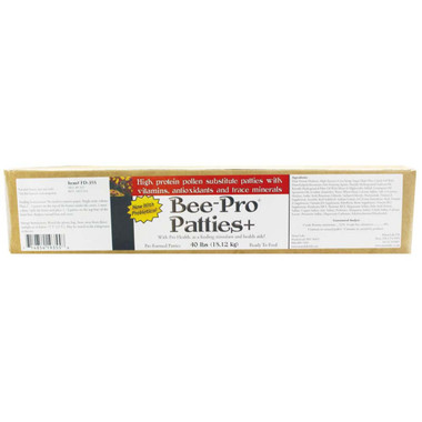 Bee-Pro Patties Pollen Substitute 40 lb Box,FD355, Mann Lake Ltd.