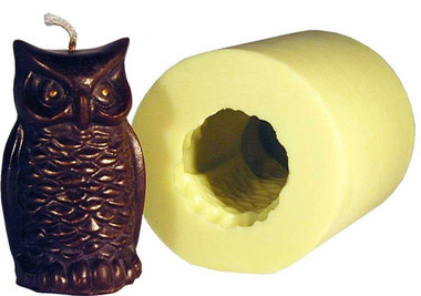 Owl Beeswax Candle Mold,PM956, Mann Lake Ltd.